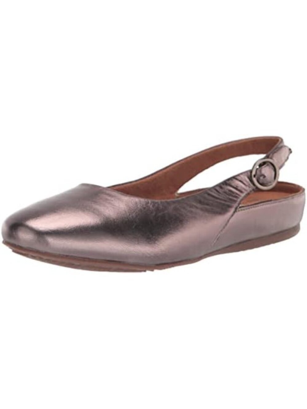 SoftWalk Sandy Metallic Bronze Slingback Flats Shoes Size 8